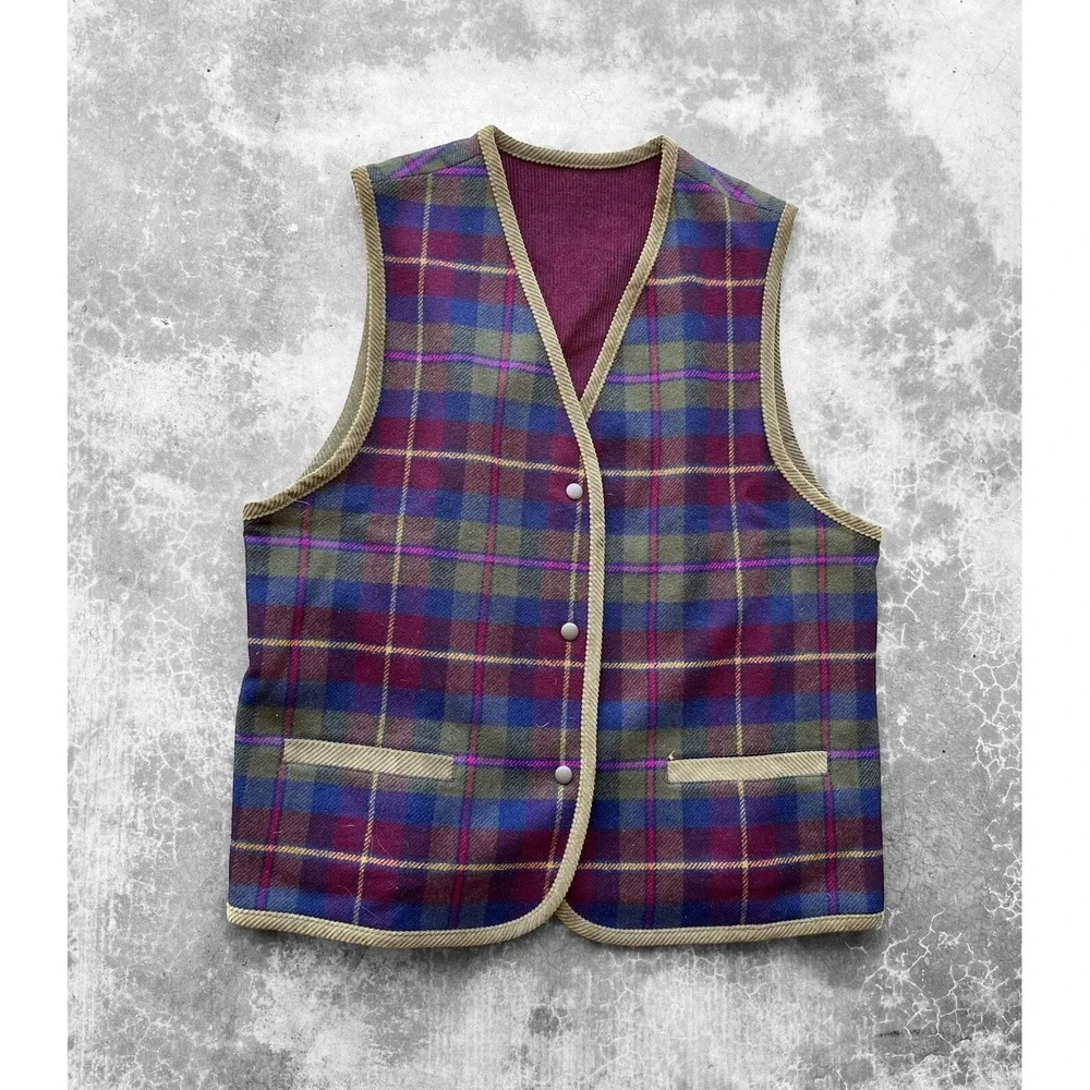 Vintage Pendleton Western Aztec Southwestern Wool Vest Size Large